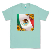 Seafoam mexican flag sunflowers and leopard coaster Classic Tee - Jasminsmagicworld