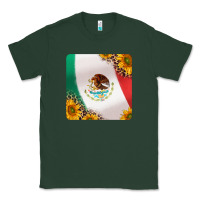 Sports Green mexican flag sunflowers and leopard coaster Classic Tee - Jasminsmagicworld