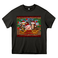 Asphalt merry christmas cow pig and horse Heavy Core Tee - RanaPortraitStore