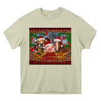 Mossy merry christmas cow pig and horse Heavy Core Tee - RanaPortraitStore