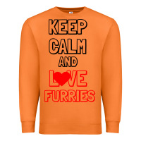Carrot Keep Calm And Love Furries Premium Sweatshirt - Bettercallsaul