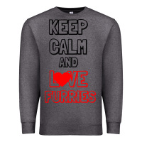 Charcoal Heather Keep Calm And Love Furries Premium Sweatshirt - Bettercallsaul