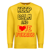 Lemon Keep Calm And Love Furries Premium Sweatshirt - Bettercallsaul