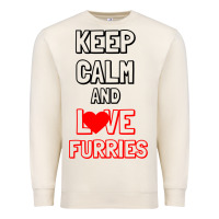 Sandshell Keep Calm And Love Furries Premium Sweatshirt - Bettercallsaul