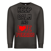Smoke Keep Calm And Love Furries Premium Sweatshirt - Bettercallsaul