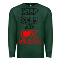 Keep Calm And Love Furries Premium Sweatshirt | Teevron