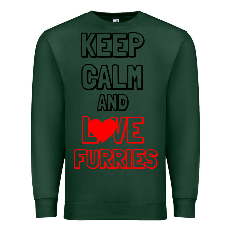 Keep Calm And Love Furries Premium Sweatshirt by Bettercallsaul | Teevron
