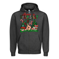 Charcoal Heather have a holly dolly christmas Zipper Hoodie - MaliasSmallBusiness