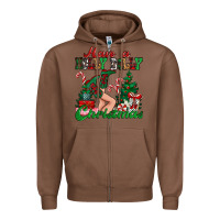Chestnut have a holly dolly christmas Zipper Hoodie - MaliasSmallBusiness