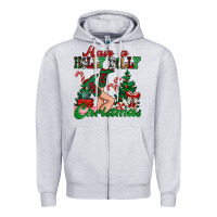 Heather Grey have a holly dolly christmas Zipper Hoodie - MaliasSmallBusiness