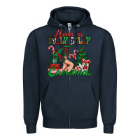 Navy have a holly dolly christmas Zipper Hoodie - MaliasSmallBusiness