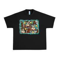 Tribe Tent Western Background Urban Heavy Tee | Teevron