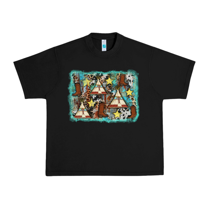 Tribe Tent Western Background Urban Heavy Tee by AdoDesignShop | Teevron