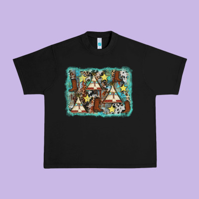 Tribe Tent Western Background Urban Heavy Tee Designed By Adodesignshop