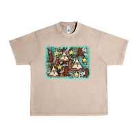 French Oak tribe tent western background Urban Heavy Tee - AdoDesignShop