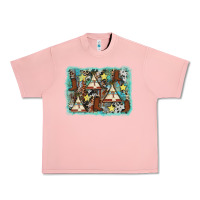 Salmon tribe tent western background Urban Heavy Tee - AdoDesignShop