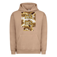 Pigment Burro Mama with leopard and cowhide regular can cooler Urban Hoodie - HowdyJamesFarm