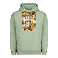 Pigment Oil Green Mama with leopard and cowhide regular can cooler Urban Hoodie - HowdyJamesFarm