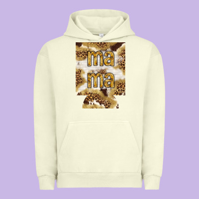 Mama With Leopard And Cowhide Regular Can Cooler Urban Hoodie Designed By Howdyjamesfarm
