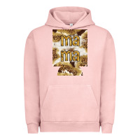 Pigment Salmon Mama with leopard and cowhide regular can cooler Urban Hoodie - HowdyJamesFarm