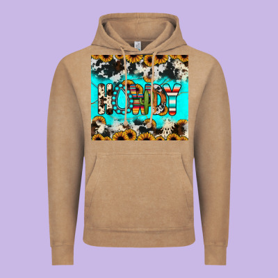 Howdy Vintage Hoodie Designed By Jahusdesignshop