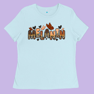 Melanin Butterfly Ladies Tee Designed By Zillion Design Studio