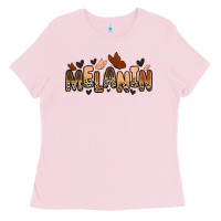 Bubblegum Pink melanin butterfly Ladies Tee - Zillion Design Studio