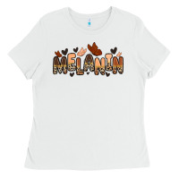 White melanin butterfly Ladies Tee - Zillion Design Studio