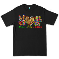 Black peace love autism Premium Tee - Zillion Design Studio
