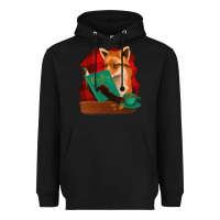 Black Fox with Coffee Heavyweight Hoodie - Bettercallsaul