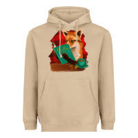 Mushroom Fox with Coffee Heavyweight Hoodie - Bettercallsaul