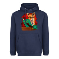 Navy Fox with Coffee Heavyweight Hoodie - Bettercallsaul