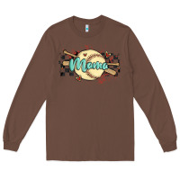 Chestnut softball mama Long Sleeve Tee - MaliasSmallBusiness