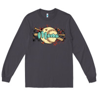 Smoke softball mama Long Sleeve Tee - MaliasSmallBusiness