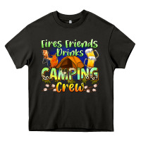Asphalt fires friends drinks camping crew Heavy Core Tee - Zillion Design Studio