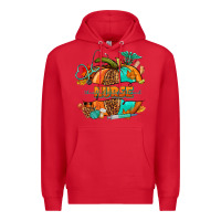 Red pumpkin nurse Premium Hoodie - NancyCooperArtShop