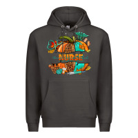 Smoke pumpkin nurse Premium Hoodie - NancyCooperArtShop