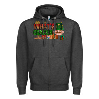 Charcoal Heather What's crackin Christmas Zipper Hoodie - NancyCooperArtShop