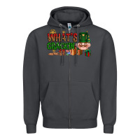 Smoke What's crackin Christmas Zipper Hoodie - NancyCooperArtShop
