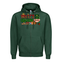 Sports Green What's crackin Christmas Zipper Hoodie - NancyCooperArtShop