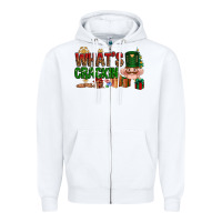 White What's crackin Christmas Zipper Hoodie - NancyCooperArtShop