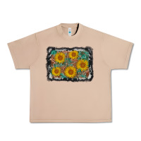Burro leather sunflower background Urban Heavy Tee - AdoDesignShop