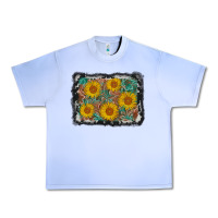 Grape Ice leather sunflower background Urban Heavy Tee - AdoDesignShop
