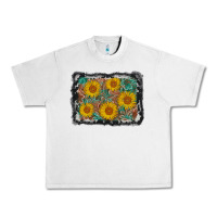 Lunar Rock leather sunflower background Urban Heavy Tee - AdoDesignShop