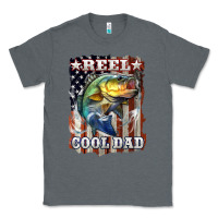 Charcoal Heather Reel Cool Dad Bass Classic Tee - LillyAllenDesigns
