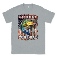 Heather Grey Reel Cool Dad Bass Classic Tee - LillyAllenDesigns