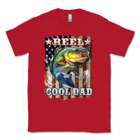 Red Reel Cool Dad Bass Classic Tee - LillyAllenDesigns