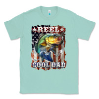 Seafoam Reel Cool Dad Bass Classic Tee - LillyAllenDesigns