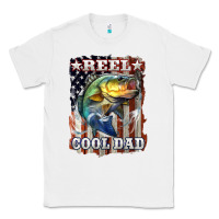 White Reel Cool Dad Bass Classic Tee - LillyAllenDesigns