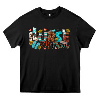Black nurse mom Heavy Core Tee - texasbilliewilder